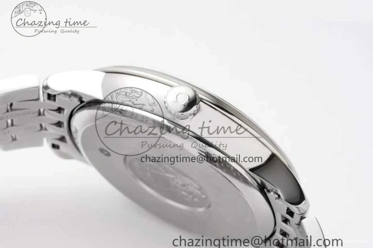 0301 De Ville SS DIWF 1:1 Best Edition Light Blue Dial SS Markers on SS Bracelet MIYOTA TopPick 7850